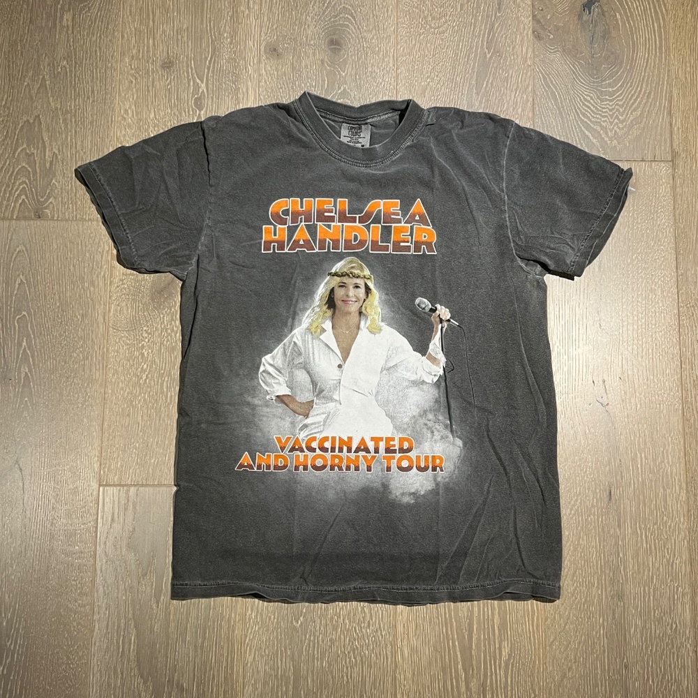 Women's Chelsea Handler Vaccinated and Horny tour t-shirt